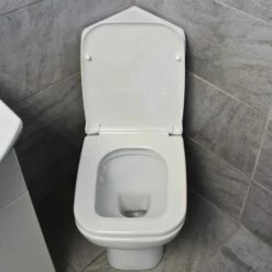 Rak Origin Corner Toilet & Vanity Basin Unit Bathroom Set Cloakroom 17 Rak Origin Corner Toilet & Vanity Basin Unit Bathroom Set Cloakroom -UK Bathroom Products Sales 2024 KIT709 Origin St Moritz Toilet seat