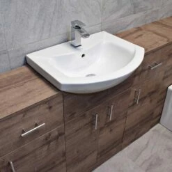 1740mm Walnut Oak Finish Bathroom Furniture Storage Suite Set Sink + Toilet 20 1740mm Walnut Oak Finish Bathroom Furniture Storage Suite Set Sink + Toilet -UK Bathroom Products Sales 2024 KIT724 A 1740 Walnut Vanity Pippa Basin Amy