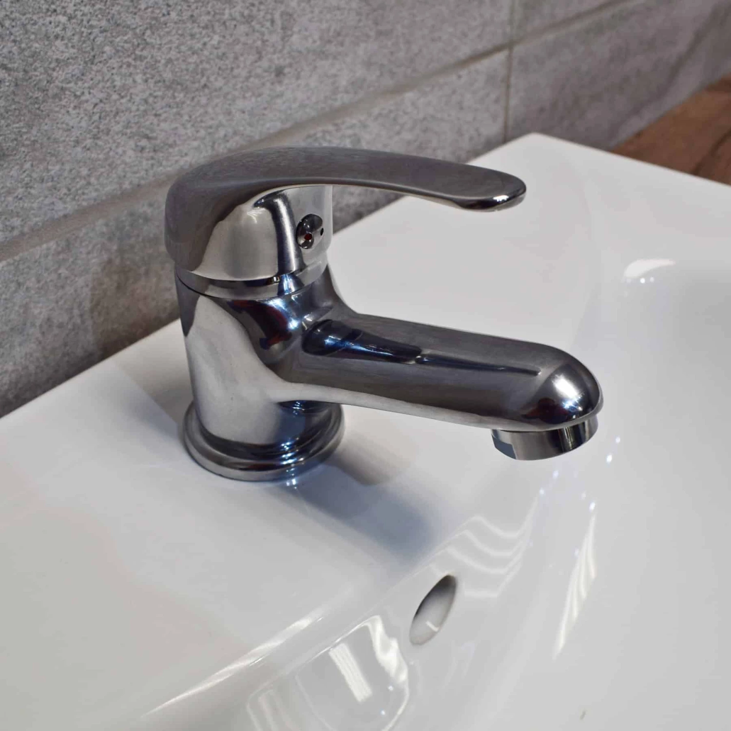 1740mm Walnut Oak Finish Bathroom Furniture Storage Suite Set Sink + Toilet 6 1740mm Walnut Oak Finish Bathroom Furniture Storage Suite Set Sink + Toilet - Image 4