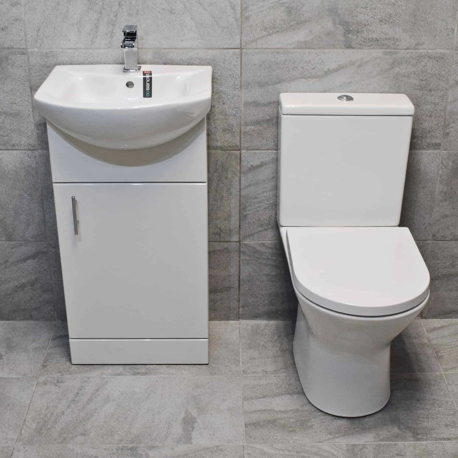 450mm Vanity Unit + Toilet Option Cloakroom Set Basin Sink Bathroom Suite + Tap 3 450mm Vanity Unit + Toilet Option Cloakroom Set Basin Sink Bathroom Suite + Tap
