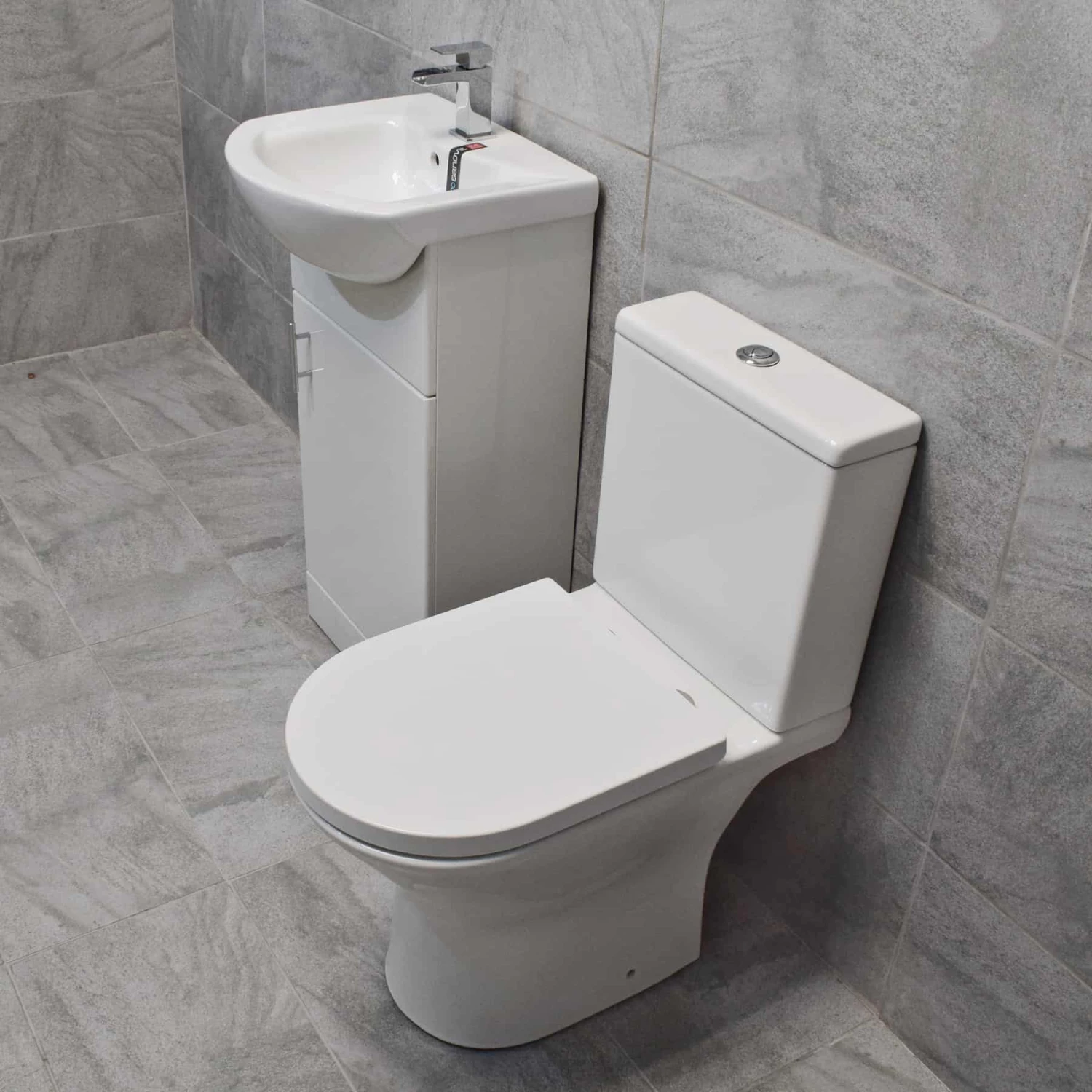 450mm Vanity Unit + Toilet Option Cloakroom Set Basin Sink Bathroom Suite + Tap 6 450mm Vanity Unit + Toilet Option Cloakroom Set Basin Sink Bathroom Suite + Tap - Image 4