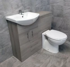 1050mm Grey Ash Finish Bathroom Furniture Vanity Set Basin Sink + WC Toilet Unit 15 1050mm Grey Ash Finish Bathroom Furniture Vanity Set Basin Sink + WC Toilet Unit -UK Bathroom Products Sales 2024 KIT801 A Grey Ash 1050mm Set Std Pan Comp 2 jpg webp
