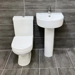 Clearance Dakota Basin & Charlotte Close Coupled Toilet Set Bathroom Suite