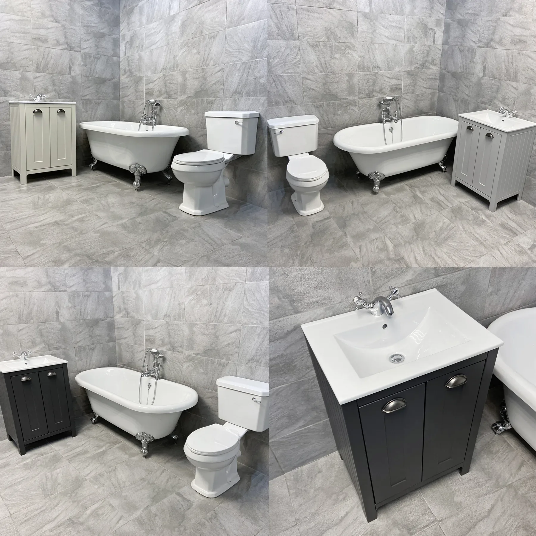 Derby Complete Traditional Roll Top Freestanding Bath Suite Inc Vanity Unit 3 Derby Complete Traditional Roll Top Freestanding Bath Suite Inc Vanity Unit
