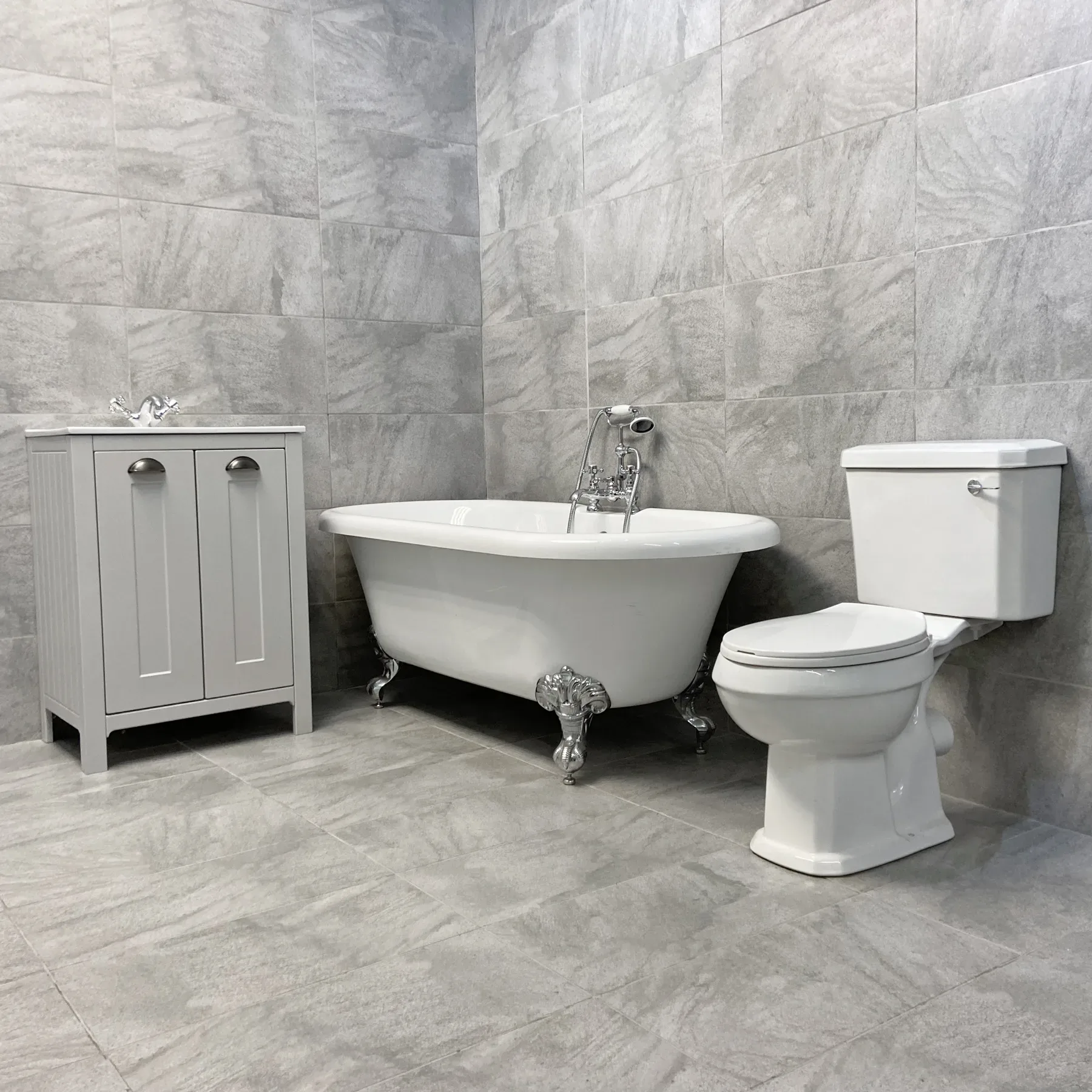 Derby Complete Traditional Roll Top Freestanding Bath Suite Inc Vanity Unit 10 Derby Complete Traditional Roll Top Freestanding Bath Suite Inc Vanity Unit - Image 8