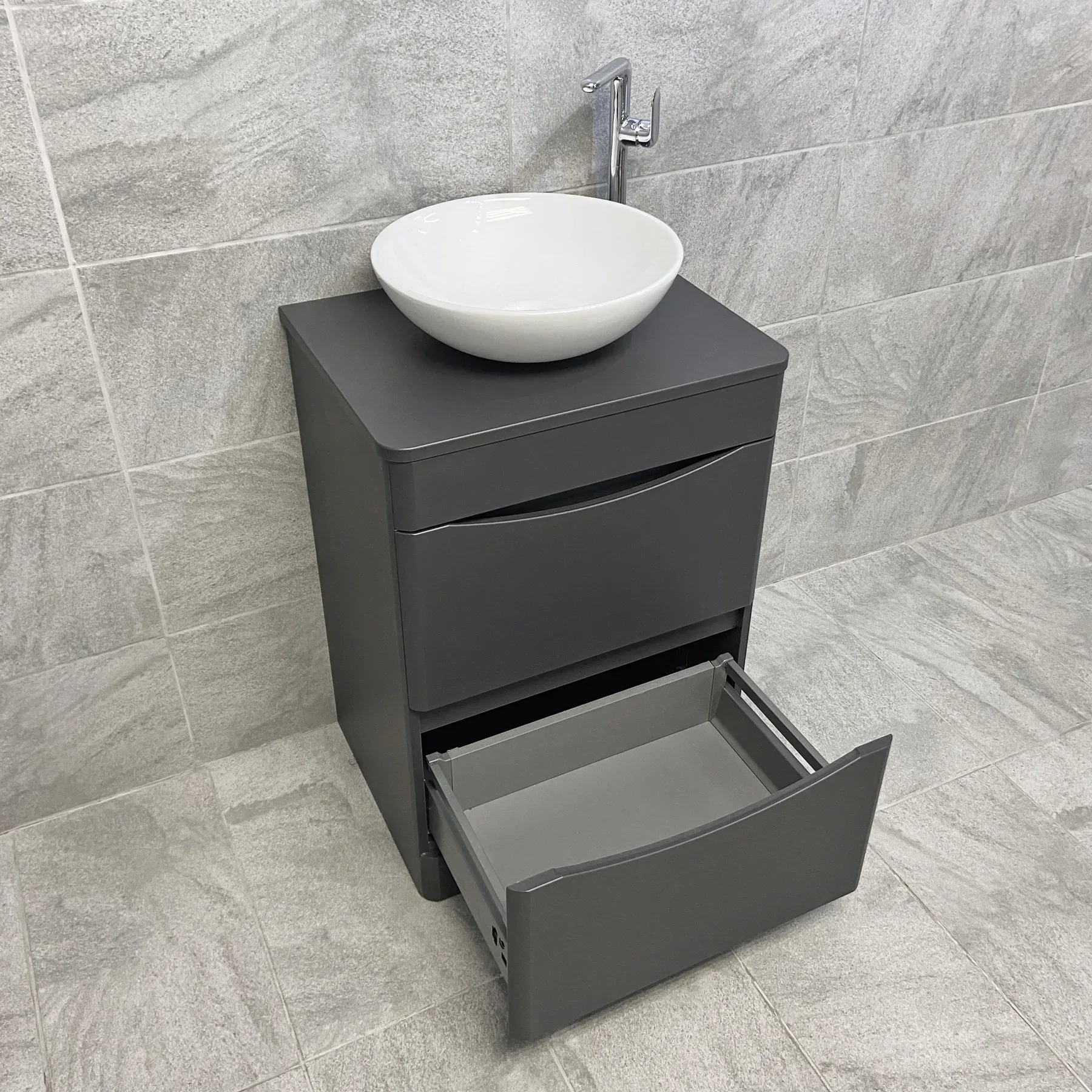Aegean Floorstanding Vanity & Toilet Set Unit With Wok Basin & Tap In 4 Colours 16 Aegean Floorstanding Vanity & Toilet Set Unit With Wok Basin & Tap In 4 Colours - Image 14