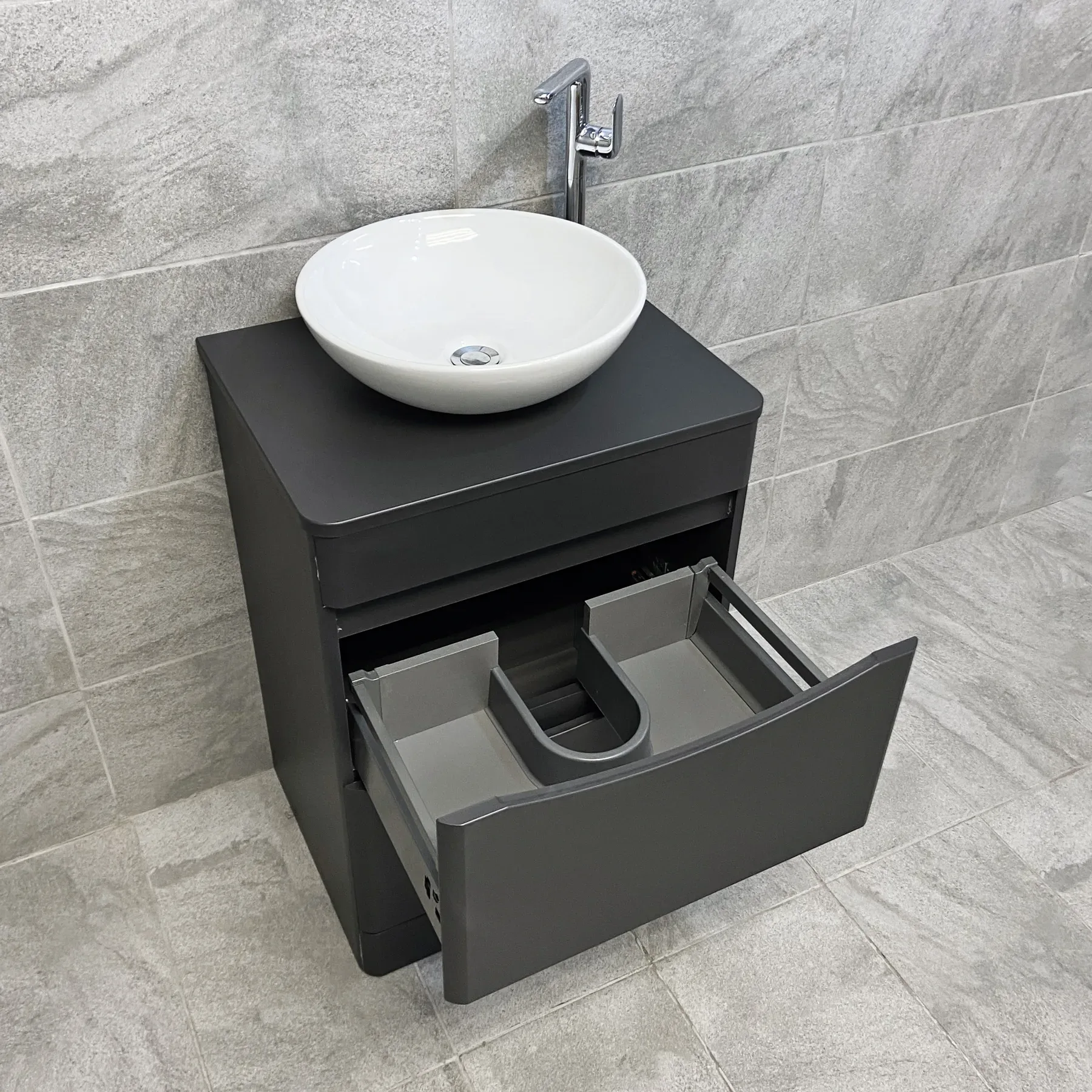 Aegean Floorstanding Vanity & Toilet Set Unit With Wok Basin & Tap In 4 Colours 17 Aegean Floorstanding Vanity & Toilet Set Unit With Wok Basin & Tap In 4 Colours - Image 15