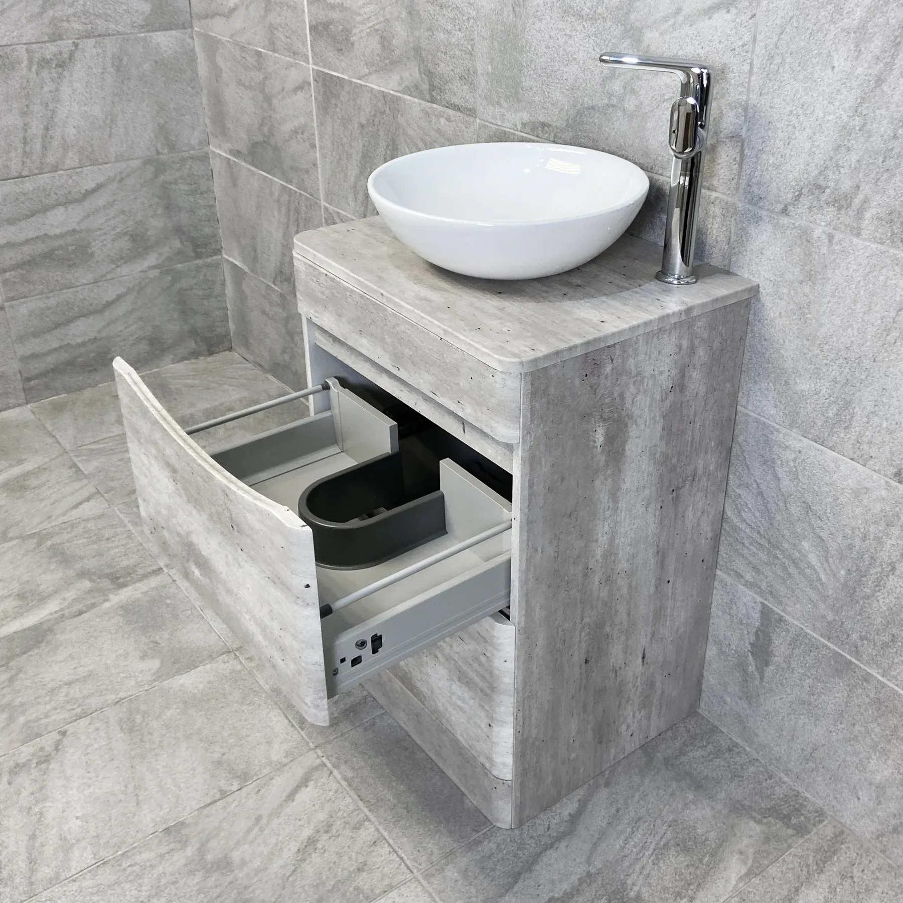 Aegean Floorstanding Vanity & WC Set Unit With Wok Basin & Tap In 4 Colours 12 Aegean Floorstanding Vanity & WC Set Unit With Wok Basin & Tap In 4 Colours - Image 10