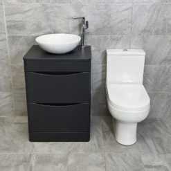 Ex-Bathstore Form Side Lever Washbowl Mixer Chrome Finish Bathroom Tap 9 Ex-Bathstore Form Side Lever Washbowl Mixer Chrome Finish Bathroom Tap -UK Bathroom Products Sales 2024 KIT902 MGC Matt Dark Grey FS WOK Cityspace CC Front jpg webp