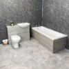 Siera Modern Grey Ash 1050mm Vanity Suite Inc Taps Units Toilet + Bath 2 Siera Modern Grey Ash 1050mm Vanity Suite Inc Taps Units Toilet + Bath -UK Bathroom Products Sales 2024 Kit991 1050 Grey Ash 1050mm Sienna Vanity Suite Front