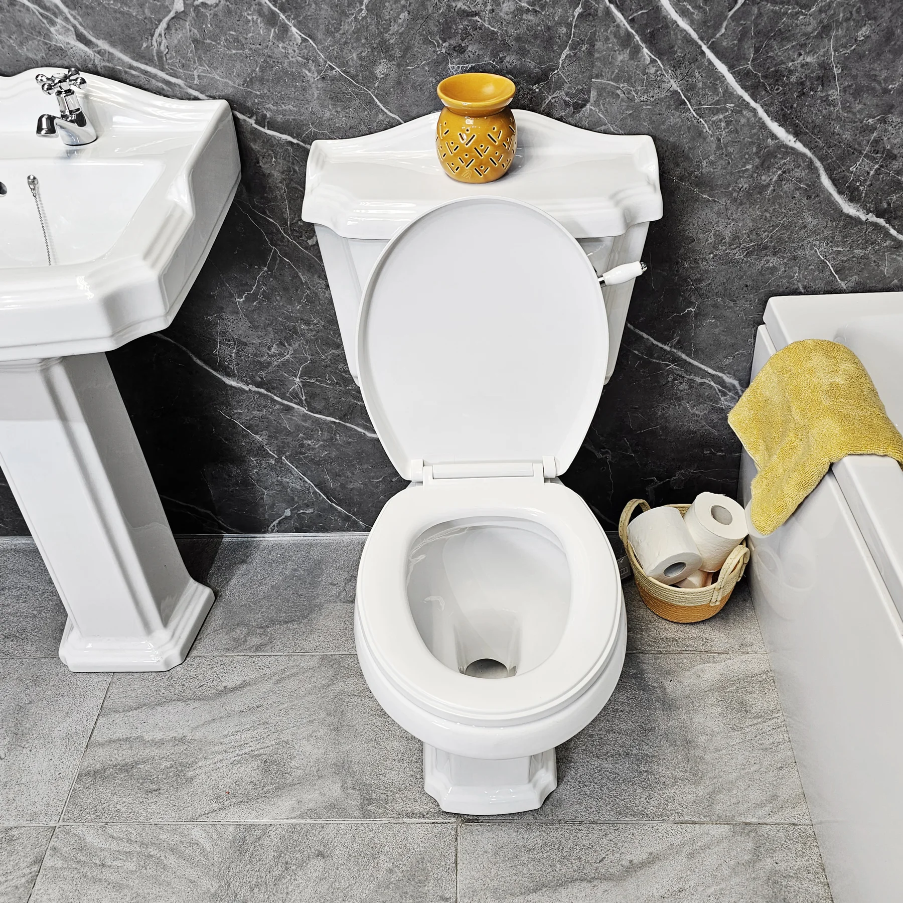 Legend Jennifer Complete Traditional Bathroom Suite In White + Optional Panel 10 Legend Jennifer Complete Traditional Bathroom Suite In White + Optional Panel - Image 8