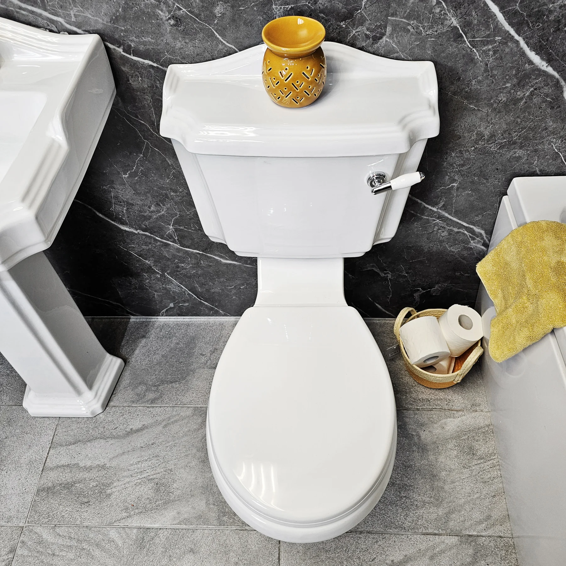 Legend Jennifer Complete Traditional Bathroom Suite In White + Optional Panel 11 Legend Jennifer Complete Traditional Bathroom Suite In White + Optional Panel - Image 9