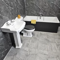 Legend Jennifer Complete Traditional Bathroom Suite In Dark Grey Oak 14 Legend Jennifer Complete Traditional Bathroom Suite In Dark Grey Oak -UK Bathroom Products Sales 2024 Legend Jennifer DGO Side