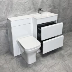 STYLE SELECTIONS Sales -UK Bathroom Products Sales 2024 Lucca Luna Vanity WC Set Side Open jpg webp