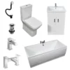 Tess 1700 X 750mm Double Ended Bath Modern Style Complete Bathroom Suite 1 Tess 1700 X 750mm Double Ended Bath Modern Style Complete Bathroom Suite -UK Bathroom Products Sales 2024 Luxury Centre Tap Suite Composite jpg webp