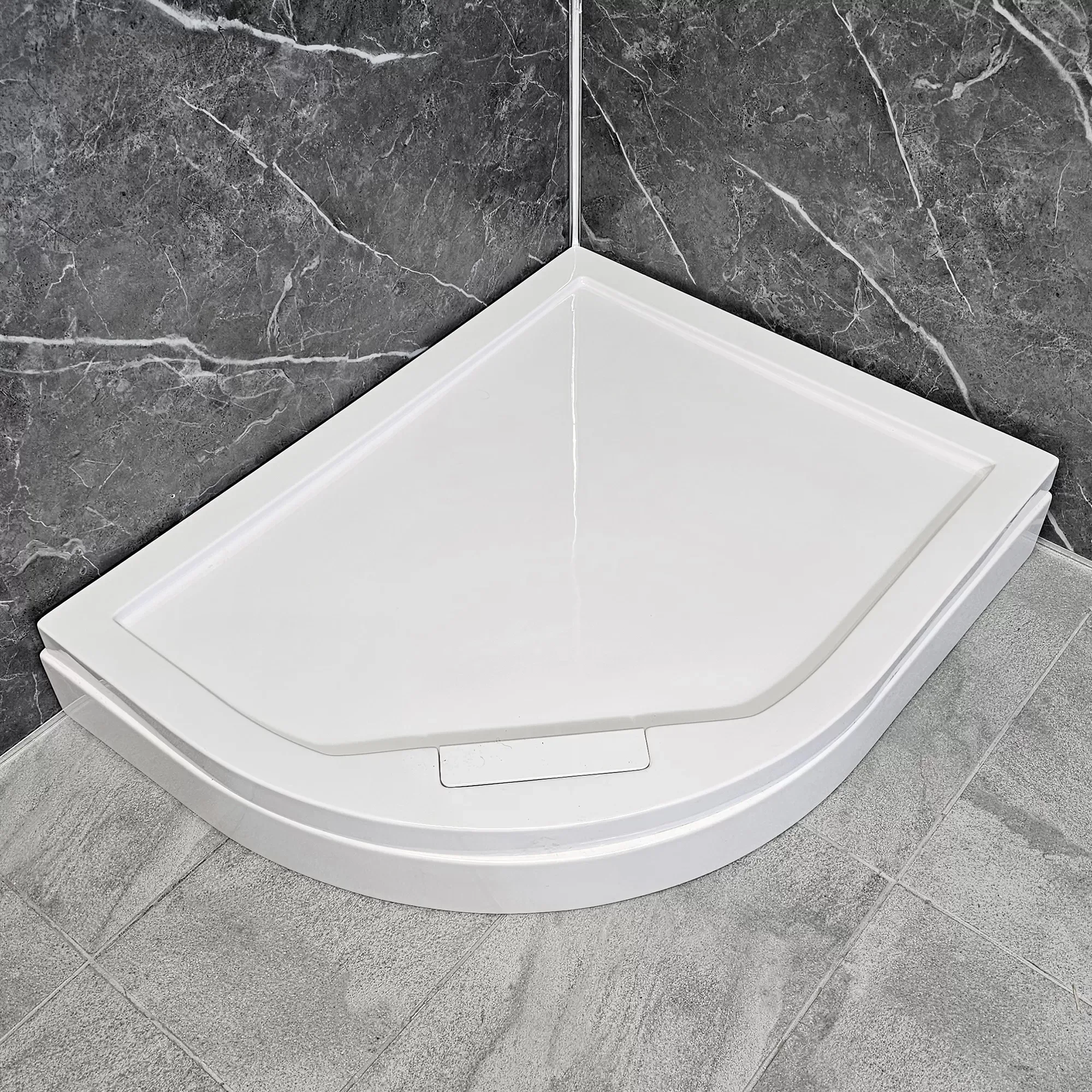 Manhattan Duralite V2 1000 X 800 Or 1200 X 900mm Left Hand Quadrant Shower Tray 4 Manhattan Duralite V2 1000 X 800 Or 1200 X 900mm Left Hand Quadrant Shower Tray - Image 2
