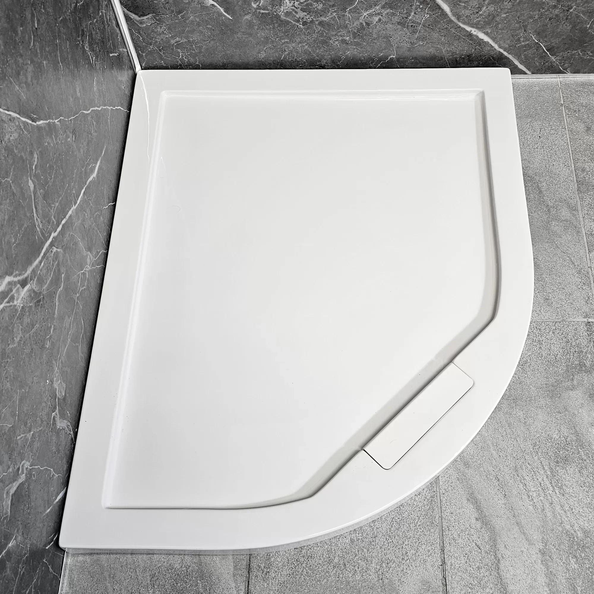 Manhattan Duralite V2 1000 X 800 Or 1200 X 900mm Left Hand Quadrant Shower Tray 5 Manhattan Duralite V2 1000 X 800 Or 1200 X 900mm Left Hand Quadrant Shower Tray - Image 3