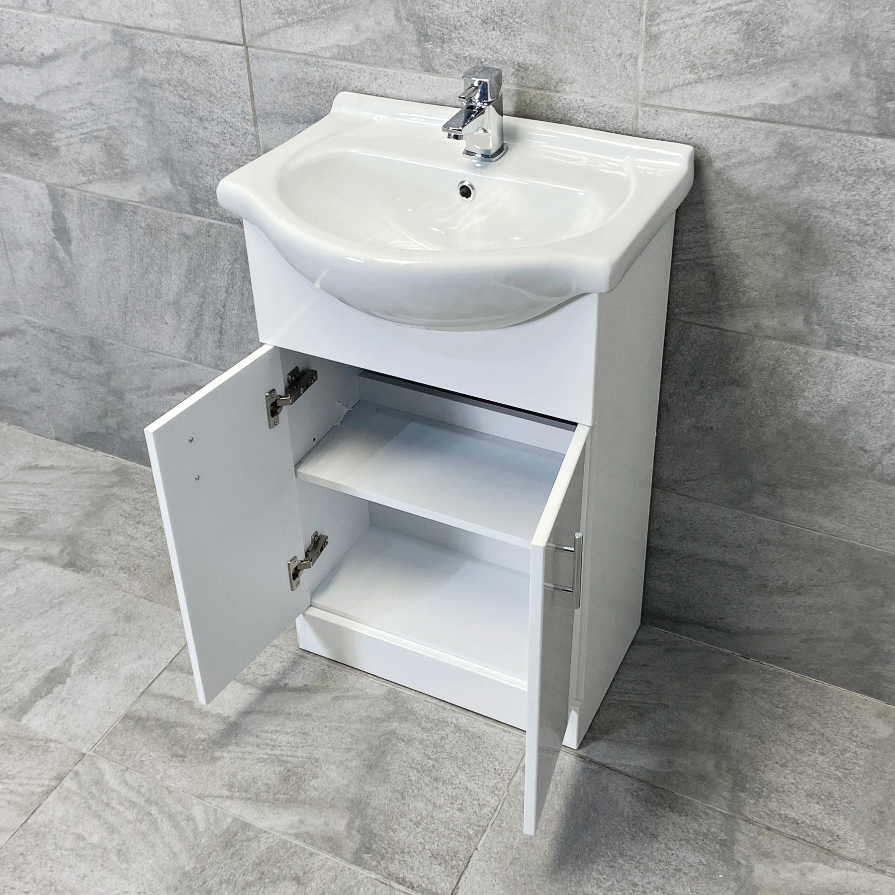 Hydros Match 550 Vanity Unit Basin Sink Bathroom Storage – Optional Tap 4 Hydros Match 550 Vanity Unit Basin Sink Bathroom Storage – Optional Tap - Image 2