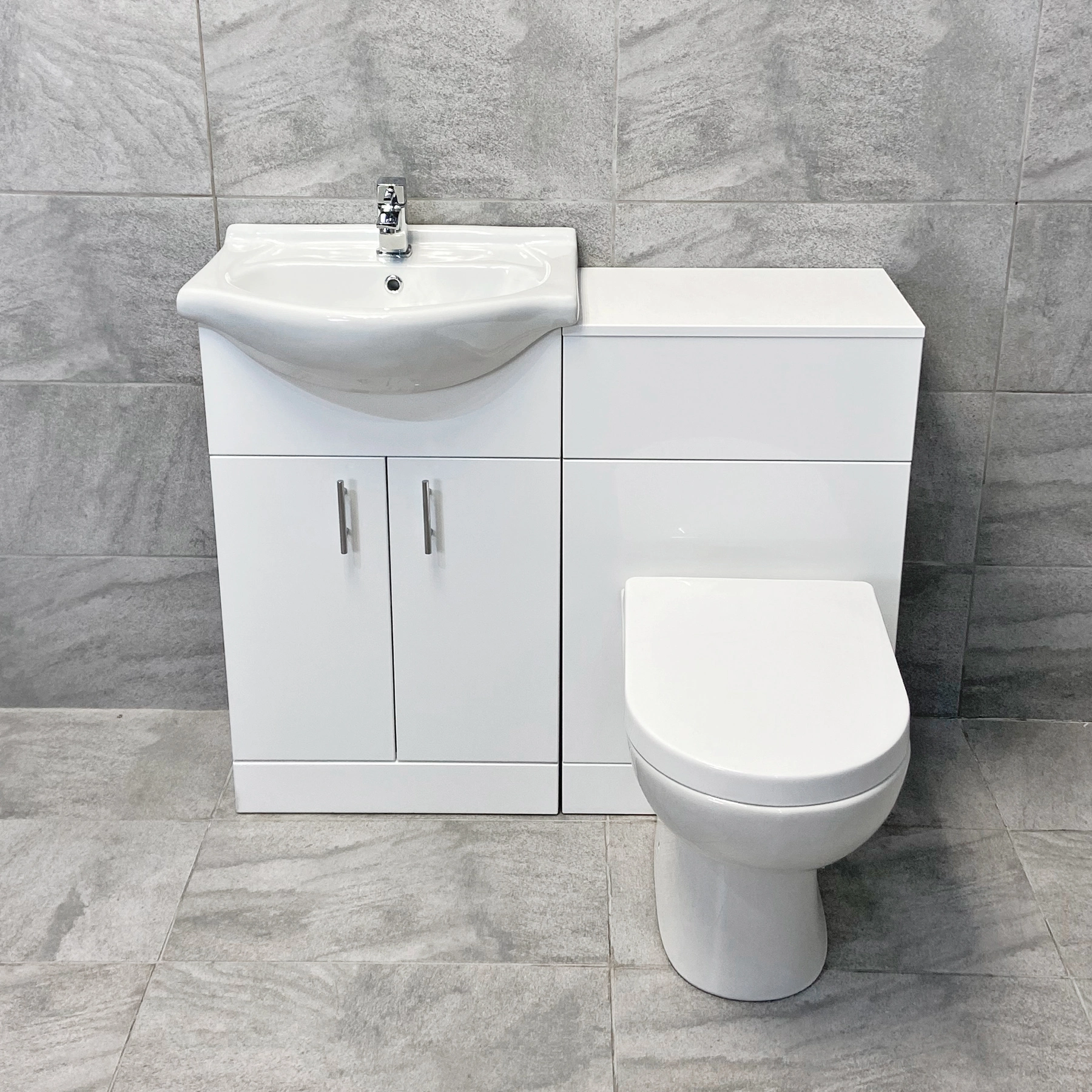 Hydros Match 1050mm Bathroom Vanity Sink & WC Toilet Set – Optional Tap 3 Hydros Match 1050mm Bathroom Vanity Sink & WC Toilet Set – Optional Tap