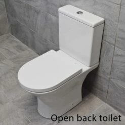 850mm Vanity Unit + Rimless Toilet Option Basin Sink Bathroom Suite Set + Tap 16 850mm Vanity Unit + Rimless Toilet Option Basin Sink Bathroom Suite Set + Tap -UK Bathroom Products Sales 2024 Melissa Maria Open Overview with Open Back Toilet Text 3