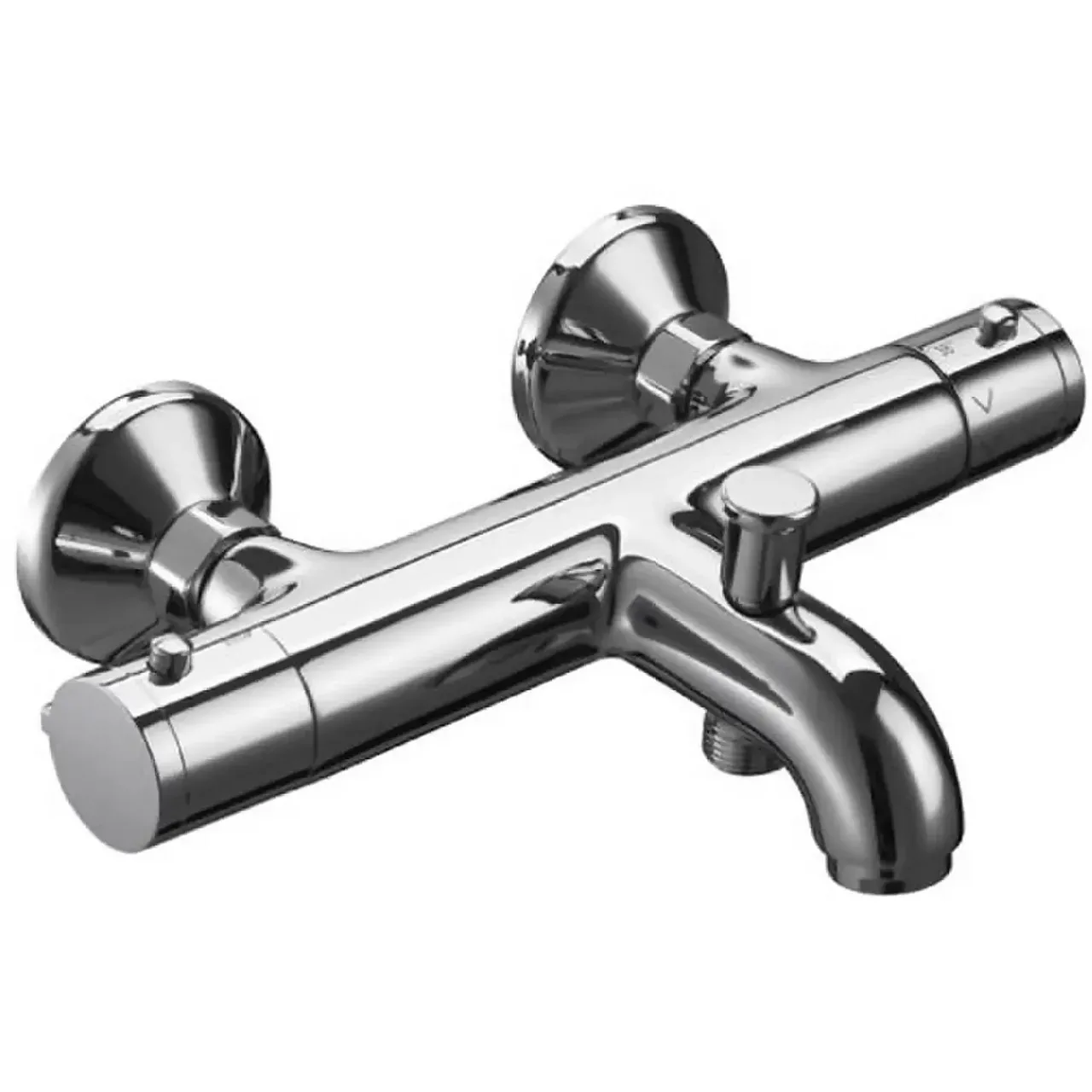 Metro Comfort Chrome Wall Mounted Bath / Shower Mixer Tap With Riser Rail Option 3 Metro Comfort Chrome Wall Mounted Bath / Shower Mixer Tap With Riser Rail Option