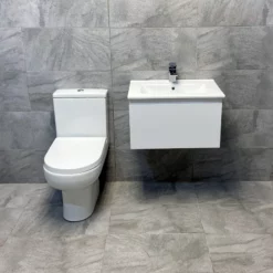 Ex-Bathstore Mino 600mm Wall Hung Vanity Unit & Charlotte Toilet Suite Cloakroom
