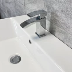 Aegean Satin Black Bathroom Furniture 1100mm Basin Sink Unit + Toilet Suite 11 Aegean Satin Black Bathroom Furniture 1100mm Basin Sink Unit + Toilet Suite -UK Bathroom Products Sales 2024 Moonstone Satin Black FS Tap jpg 1