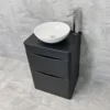 Aegean Satin Black Floorstanding Bathroom Vanity Unit Suite With Wok Basin & Tap 1 Aegean Satin Black Floorstanding Bathroom Vanity Unit Suite With Wok Basin & Tap -UK Bathroom Products Sales 2024 Moonstone Satin Black FS Wok Basin jpg webp