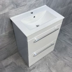 Nicky 600mm Square Vanity Unit & Ceramic Basin Sink Bathroom Drawer White Gloss 15 Nicky 600mm Square Vanity Unit & Ceramic Basin Sink Bathroom Drawer White Gloss -UK Bathroom Products Sales 2024 Nicky 600mm Floorstanding Vanity Sink Unit Bathroom Storage Inc Ceramic Basin 224838422638 4 jpg webp