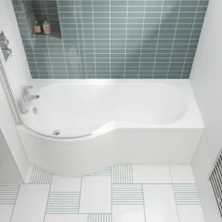 Whirlpool Acrylic Spa P Shaped Bath And Shower Screen – Left Hand Bath 11 Whirlpool Acrylic Spa P Shaped Bath And Shower Screen – Left Hand Bath -UK Bathroom Products Sales 2024 P Shaped showerbath Left Hand Bath Side WBP1785L jpg webp 4