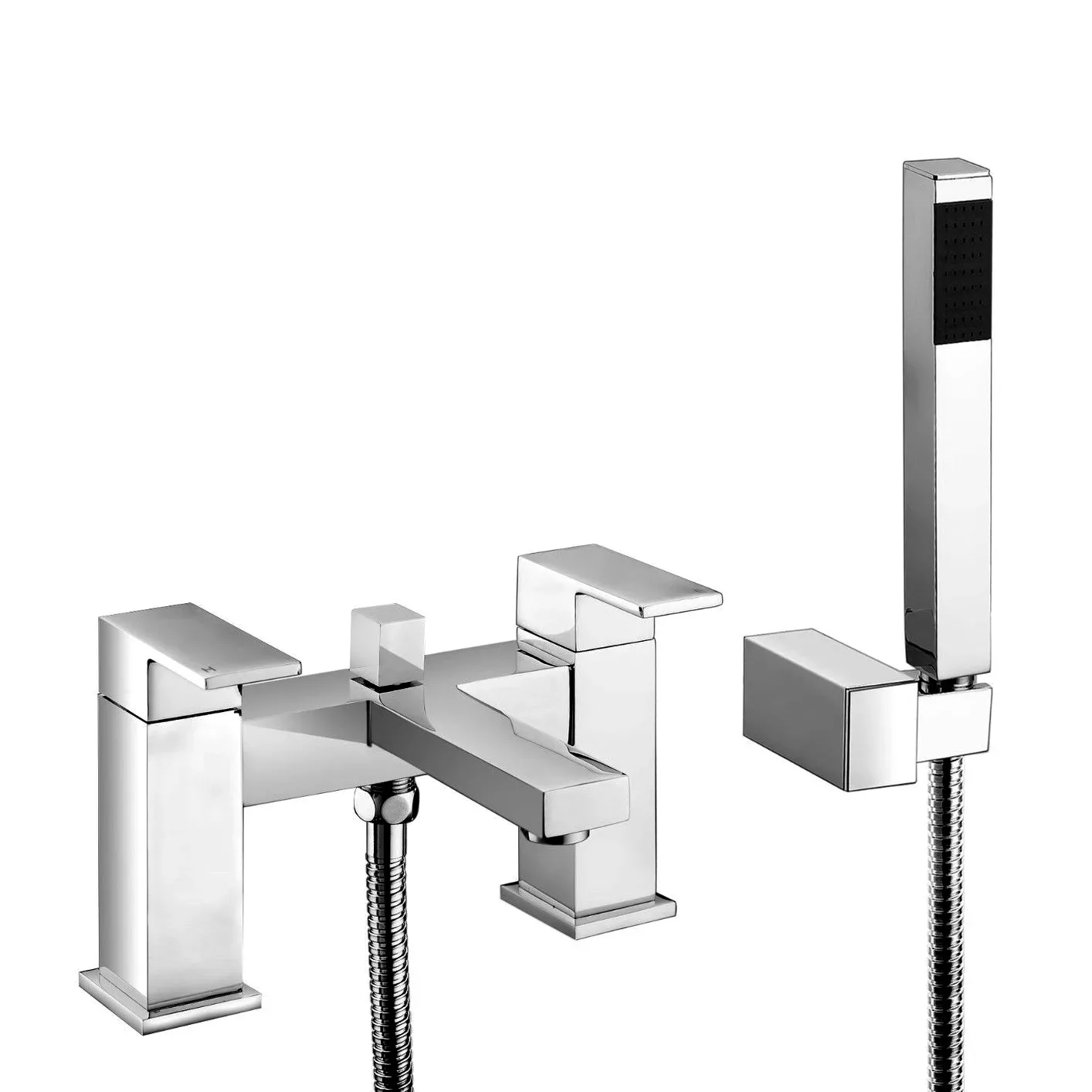 Pia Square Bath Shower Mixer Tap Modern Square Style Chrome Finish Bathroom 3 Pia Square Bath Shower Mixer Tap Modern Square Style Chrome Finish Bathroom
