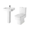 Quinn Square Modern Bathroom Suite En-Suite 520mm Basin Sink + Toilet Set 1 Quinn Square Modern Bathroom Suite En-Suite 520mm Basin Sink + Toilet Set -UK Bathroom Products Sales 2024 Quinn Toilet Basin Set WEB
