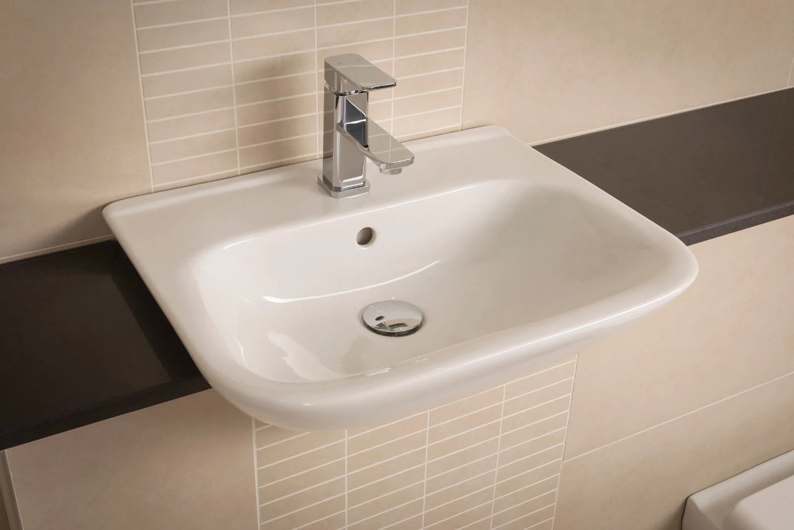 Rak Origin Semi Recessed Basin 520mm 3 Rak Origin Semi Recessed Basin 520mm