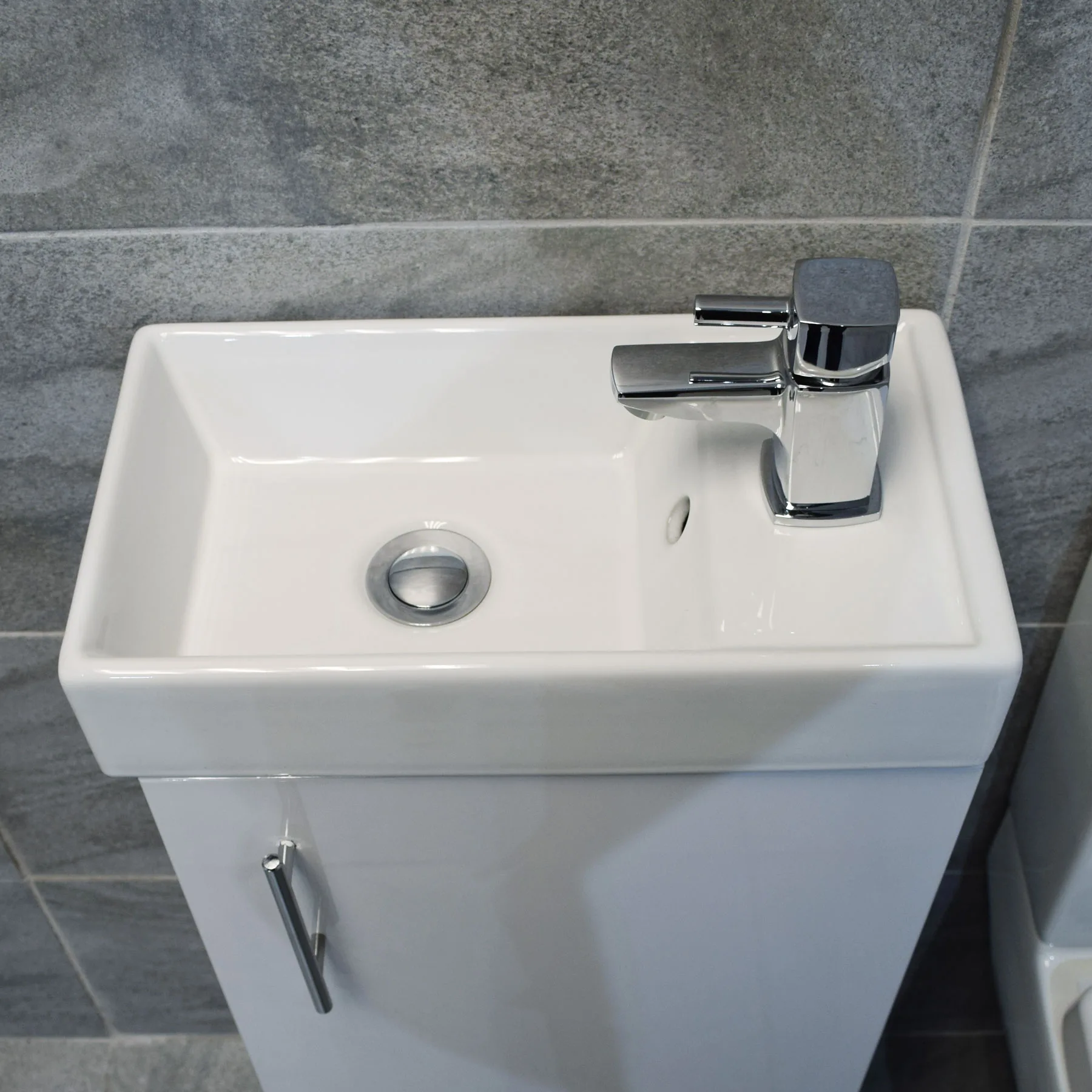 400mm Square Vanity Sink Unit With RAK Series 600 Toilet Cloakroom Set 6 400mm Square Vanity Sink Unit With RAK Series 600 Toilet Cloakroom Set - Image 4