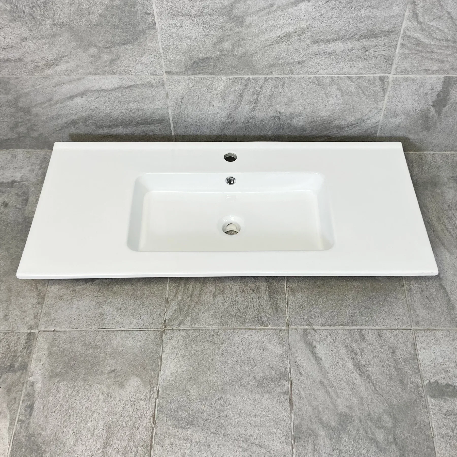 1010mm X 465mm Ceramic Bathroom Sink Vanity Basin Rectangular 3 1010mm X 465mm Ceramic Bathroom Sink Vanity Basin Rectangular