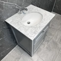 Savoy Traditional Style White Or Grey 600mm Vanity Unit Inc. Worktop & Basin 20 Savoy Traditional Style White Or Grey 600mm Vanity Unit Inc. Worktop & Basin -UK Bathroom Products Sales 2024 Savoy Old English Grey 1 Door Vanity Unit Basin