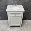 Savoy Traditional Style White Or Grey 600mm Vanity Unit Inc. Worktop & Basin