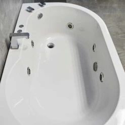Luxury Corner Bath Whirlpool 1550mm X 900mm – Left Hand Bath