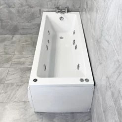 Suma Square Style Whirlpool Spa Bath 1600 X 700mm With 6 Or 11 Jet + Light