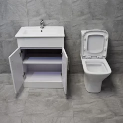 Hydros Sindee Rimless Toilet & Naomi Square Vanity Basin Unit Bathroom Set 21 Hydros Sindee Rimless Toilet & Naomi Square Vanity Basin Unit Bathroom Set -UK Bathroom Products Sales 2024 Sindee Naomi 600 Set Open jpg webp