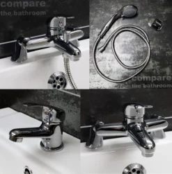 Single Lever Tap Set Basin Mono Bath Filler Bath Shower Mixer Lifetime Guarantee