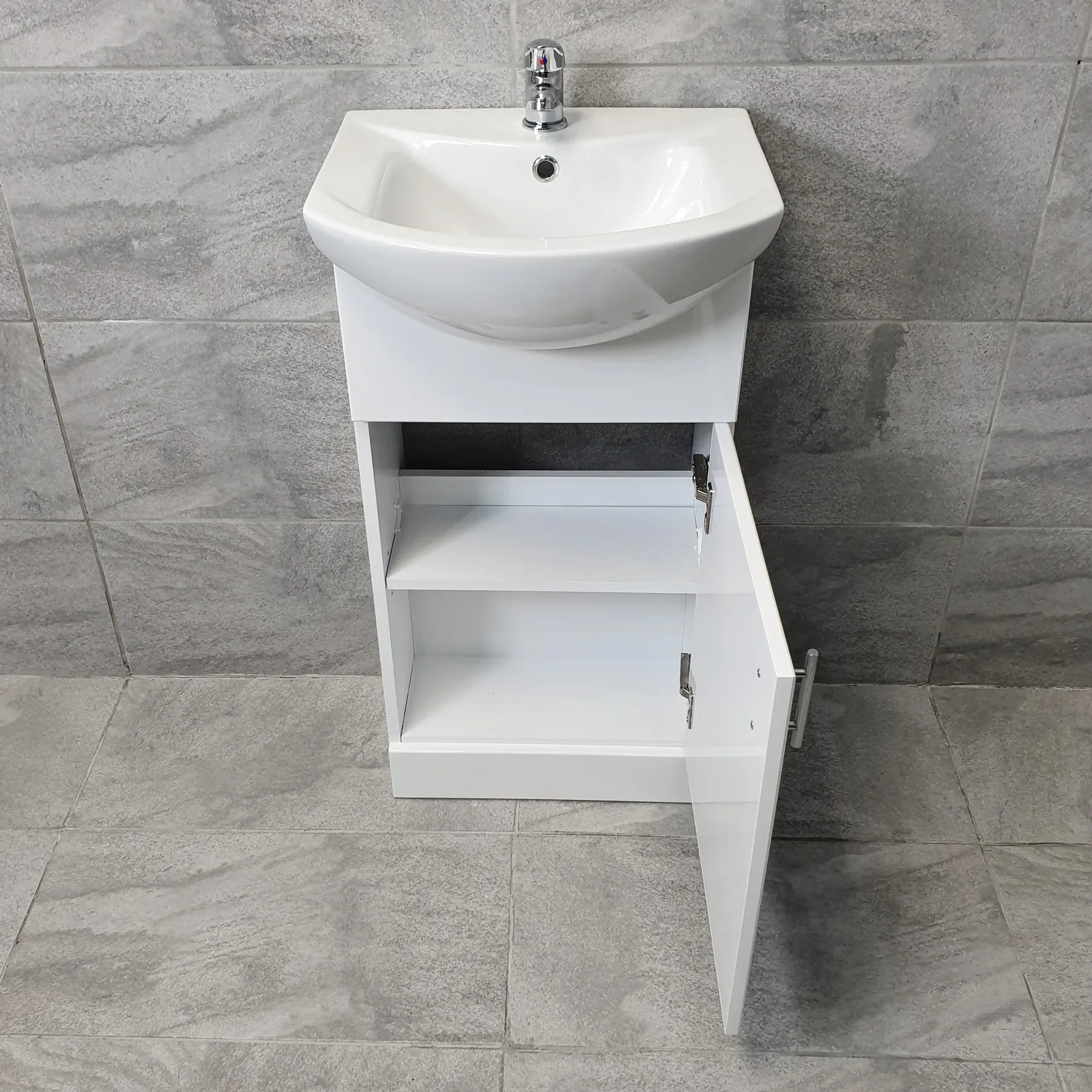 Designer Bathroom Vanity Basin Sink Unit Storage – White – Various Sizes 6 Designer Bathroom Vanity Basin Sink Unit Storage – White – Various Sizes - Image 4