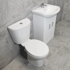 1700mm Bathroom Bath Suite With 550mm Vanity Basin & Toilet Set Inc Taps 25 1700mm Bathroom Bath Suite With 550mm Vanity Basin & Toilet Set Inc Taps -UK Bathroom Products Sales 2024 St Moritz 550 Gina V05 Set Side jpg webp