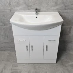 Designer Bathroom Vanity Basin Sink Unit Storage – White – Various Sizes 26 Designer Bathroom Vanity Basin Sink Unit Storage – White – Various Sizes -UK Bathroom Products Sales 2024 St Moritz 750 V05 Front jpg webp