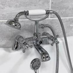 Sylvia Traditional Victorian Style Bath Shower Mixer Tap