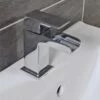 Georgina Cloakroom Basin Mono Mixer Waterfall Sink Tap + Click Waste