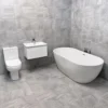 Talula Mino Wall Hung Vanity Unit + Charlotte Toilet WC Freestanding Bath Suite 2 Talula Mino Wall Hung Vanity Unit + Charlotte Toilet WC Freestanding Bath Suite -UK Bathroom Products Sales 2024 Tanzanite Bath Mino Vanity Cityspace Overview jpg webp