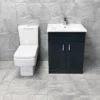 Tess Anthracite Square Vanity Unit Ceramic Basin & Bliss Square Toilet Set 1 Tess Anthracite Square Vanity Unit Ceramic Basin & Bliss Square Toilet Set -UK Bathroom Products Sales 2024 Tess 650 Anthracite BlissCC Front jpg webp
