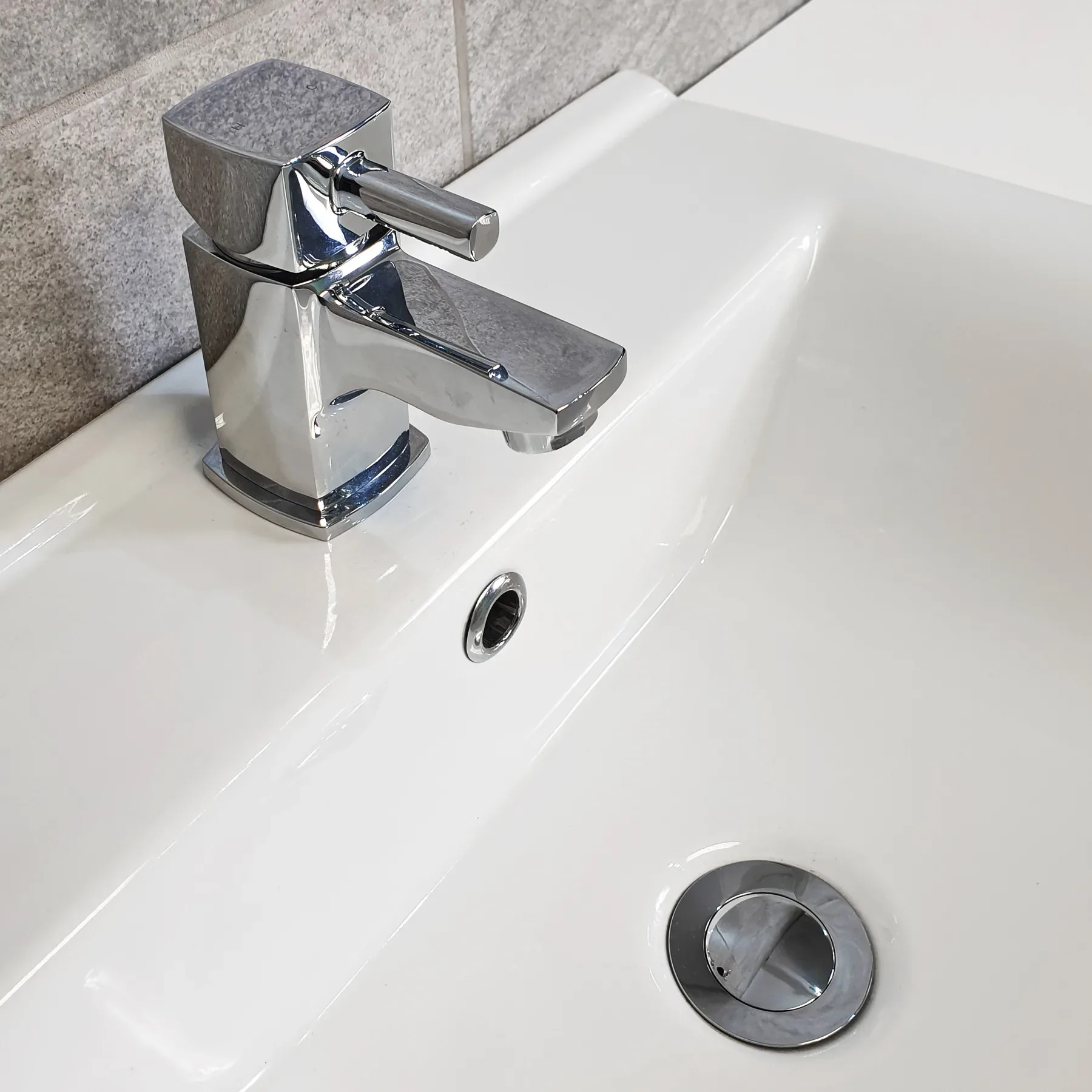 Nora Square Cloakroom Basin Tap Mono Mixer Tap With Waste 3 Nora Square Cloakroom Basin Tap Mono Mixer Tap With Waste