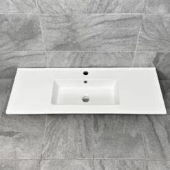 1010mm X 365mm Large Ceramic Bathroom Furniture Sink Vanity Basin Rectangular